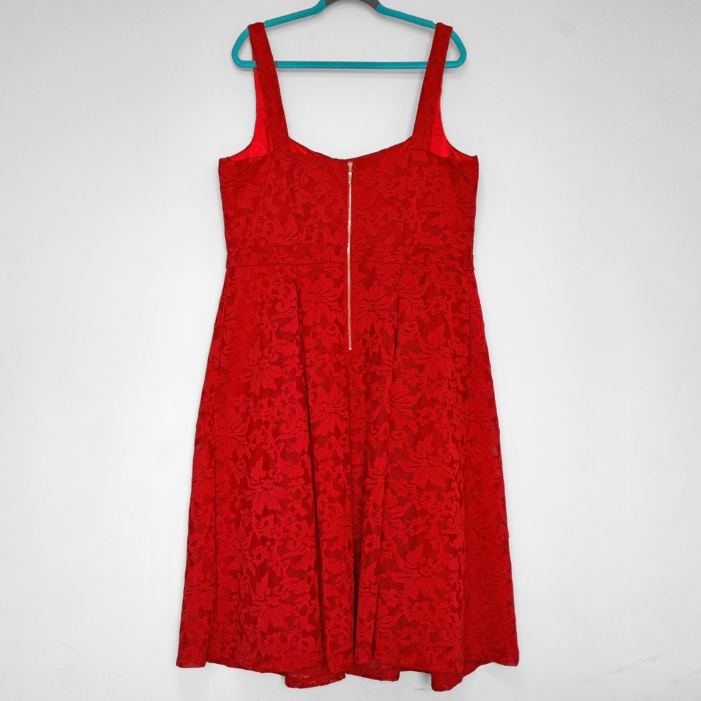 City Chic Jackie O Dress Womens Plus Size 20 Red - Picture 2 of 4